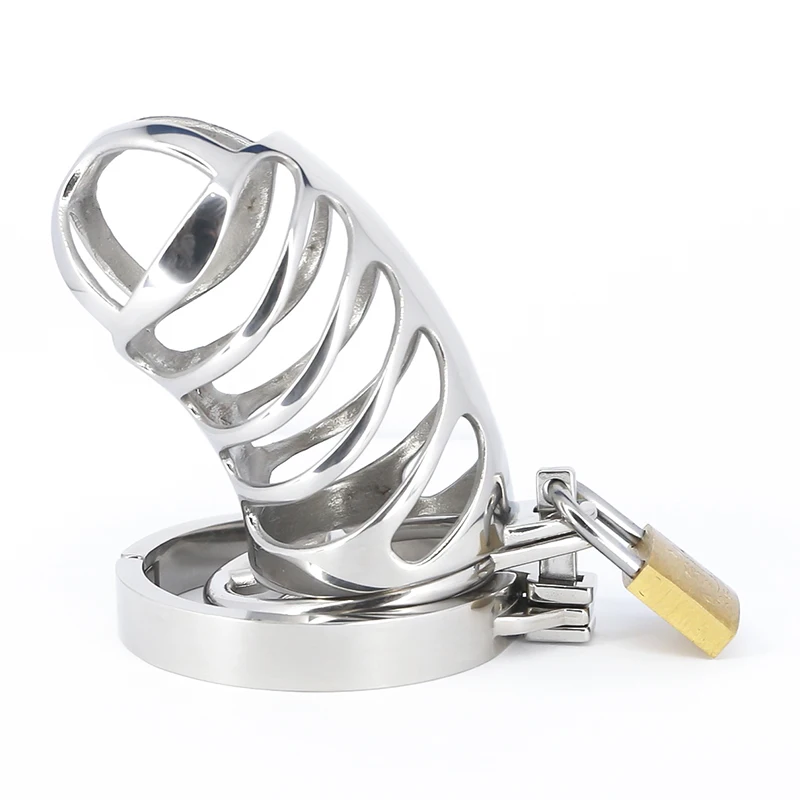 

Stop Masturbation Chastity Device Cock Cage With Spiked Lockable Penis Ring Sleeve Delay Ejaculation BDSM Adult Sex Toys For Men