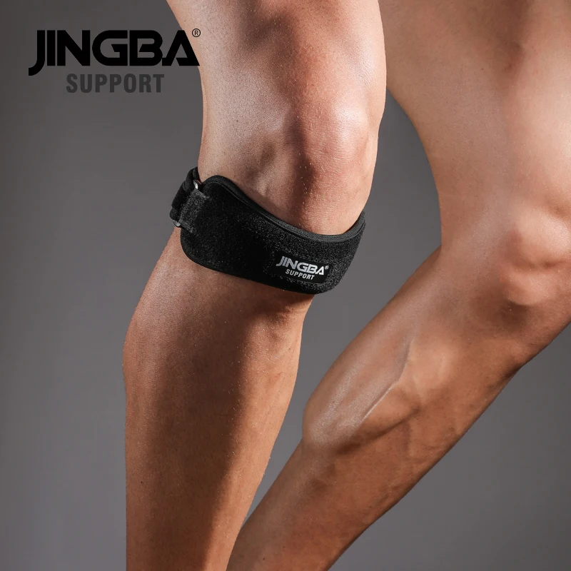 JINGBA SUPPORT Adjustable Patella Knee Tendon Strap Protector Guard Support Pad Belted Sports Knee Brace support Keenpads