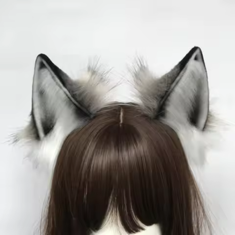 Cosplay Cute Cat Fox Fur Ear Hair Hoops Night Party Anime Lolita Hairband Fur Headbands Clip Girl Hair Accessories Ear Hair Band