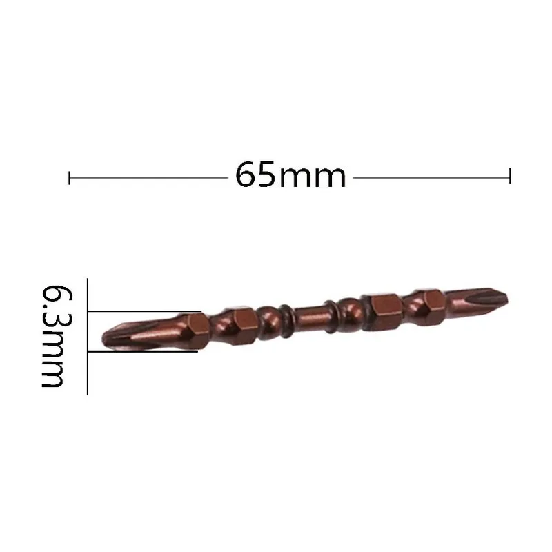S2โลหะผสมคู่หัวไขควงไฟฟ้าชุด1/4 "ความแข็งแม่เหล็ก65มม.110มม.ไขควงบิตสกรู