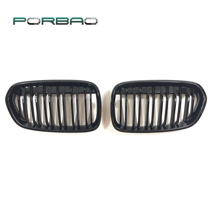 

PORBAO Racing Grills Black Car Front Kidney Grille Grill For F52 118i 120i 2016 2017 2018 2019 2020 Bright Black