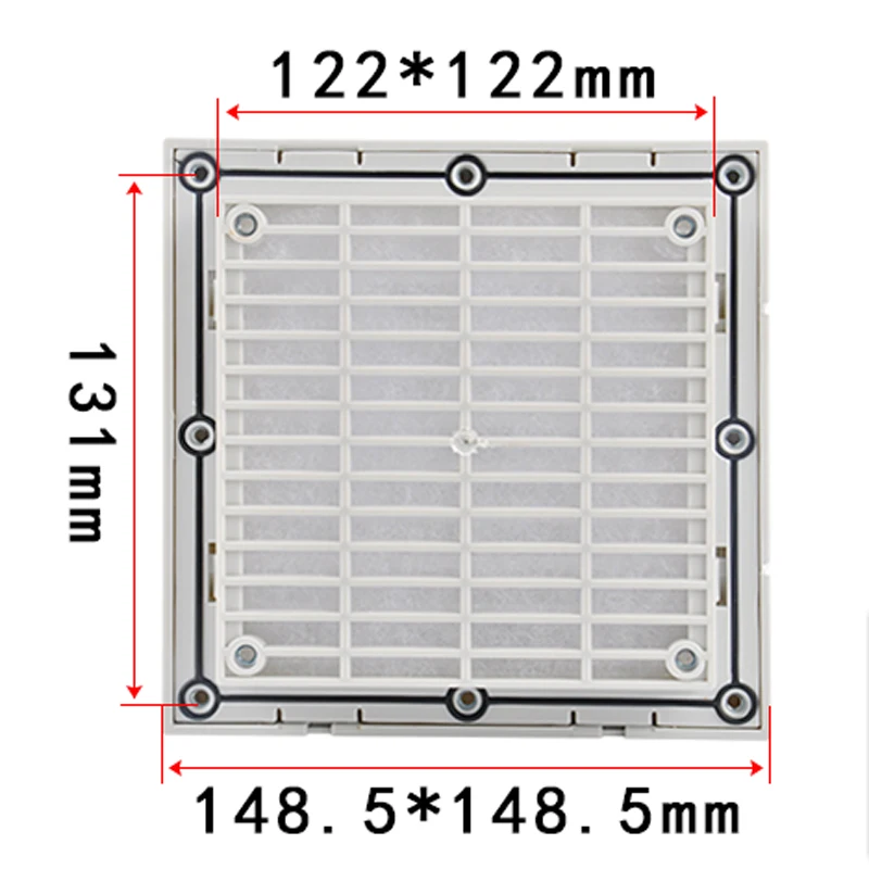 ZL-803 Cabinet Ventilation Filter Set Shutters Cover Fan Grille Louvers Blower Exhaust Fan Filter Filter Without Fan