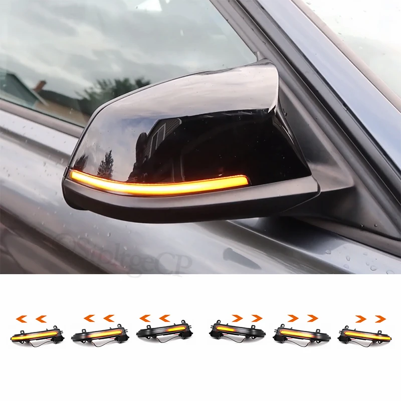 

For BMW 4 Series F32 F33 F36 420i 428i 435i Coupe & Convertible&Gran Coupe 2014-up dynamic LED rearview mirror turn signal flash