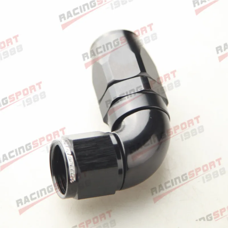 Swivel 90 Degree 10AN AN10 AN-10 Hose End Fitting Black