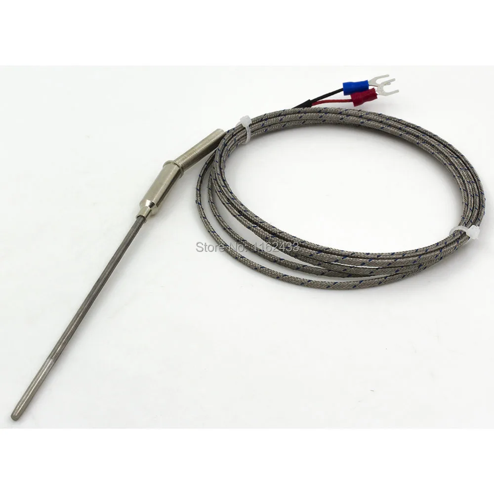 

FTARP08 K type 120mm sharp 316L anti-corrosion stainless steel probe 1.5m metal screening cable thermocouple temperature sensor