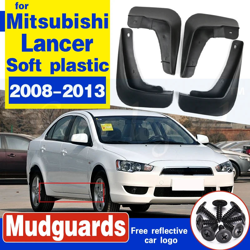 

Front Rear Car Mud Flaps For Mitsubishi Lancer 2008-2013 2009 2010 2011 2012 Sedan DS ES Mudflaps Splash Guards Mudguards Fender