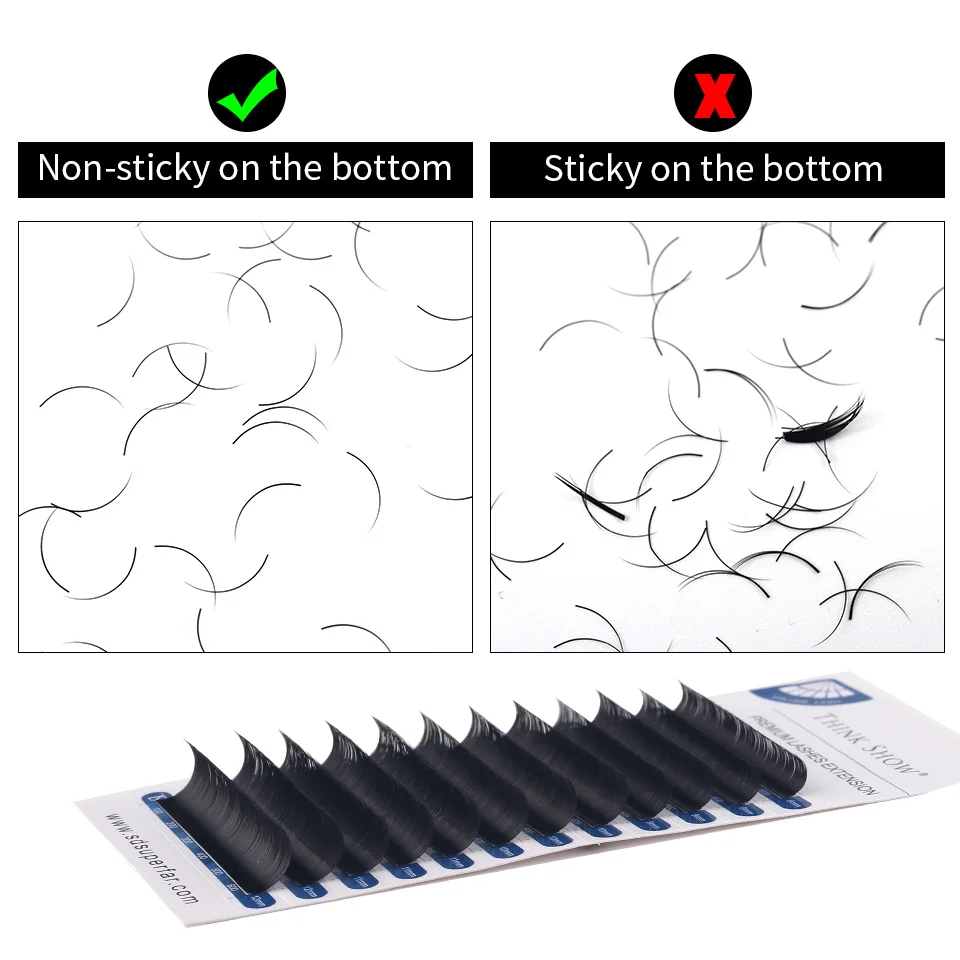 NEWCOME Indywidualne Rzęsy do Przedłużania Jedwab Norka 3D Naturalne Miękkie Ręcznie Robione Rzęsy do Graftingu Cilios Narzędzia do Makijażu