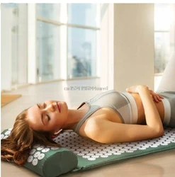 Acupressure Massage Mat Massager Cushion Mat Shakti Relieve Acupressure Mat Body Pain Acupuncture Spike Yoga Mat with Pillow