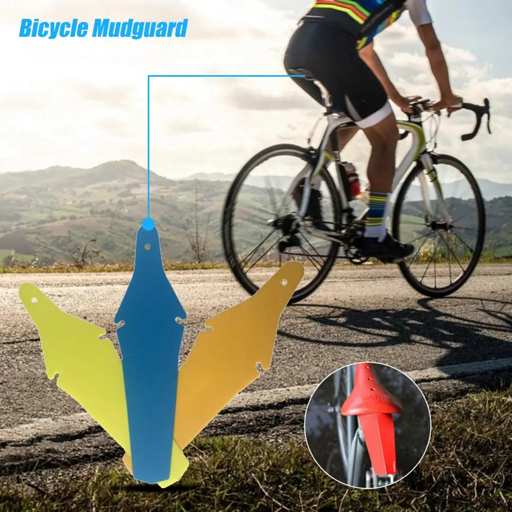 Rear Mudguard Durable Bike Mudguard Plastic Anti Rust  Practical Good Toughness Rear Mudguard