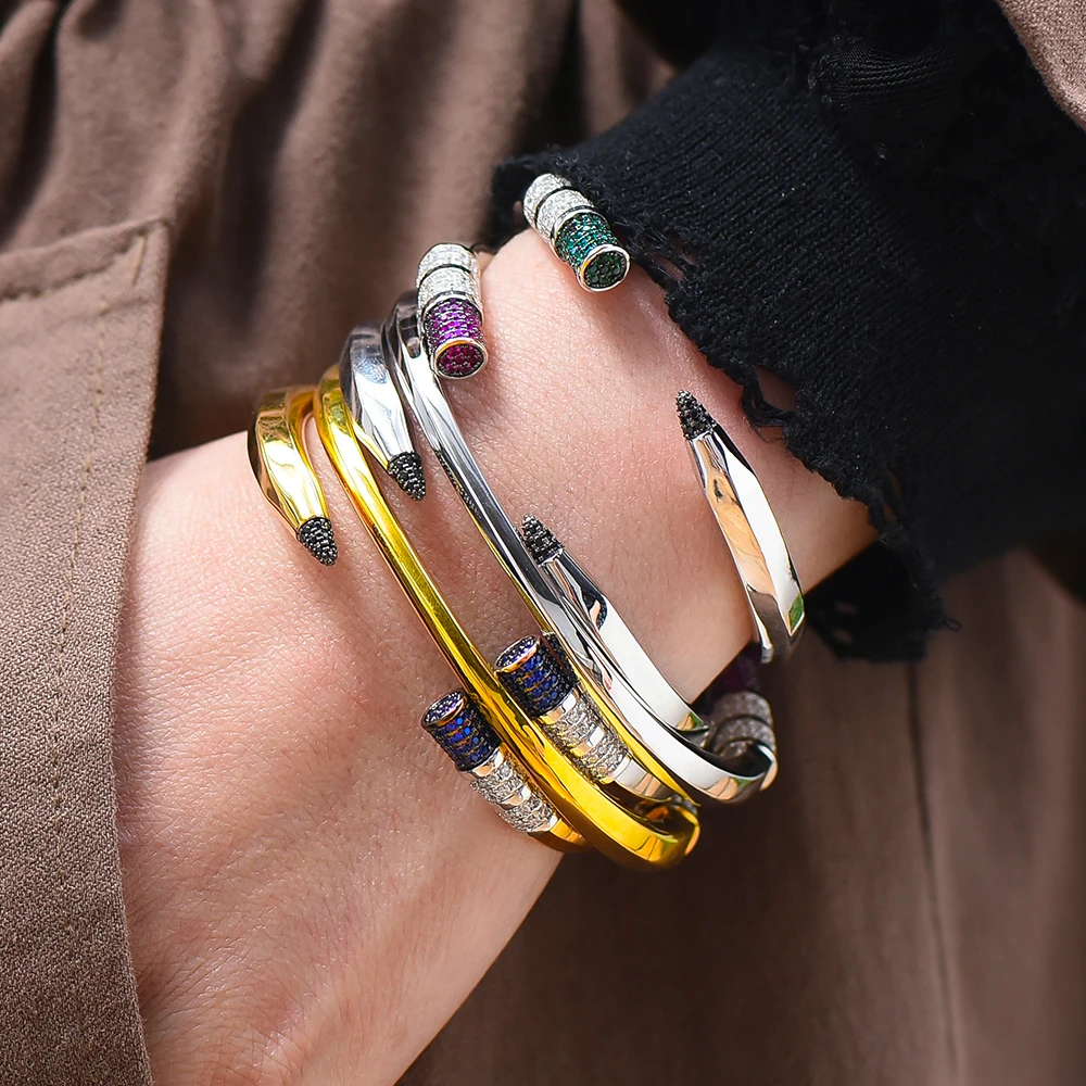 

Элегантный роскошный составной Африканский браслет для женщин, блестящий Открытый браслет для невесты, свадебные украшения для вечеринок