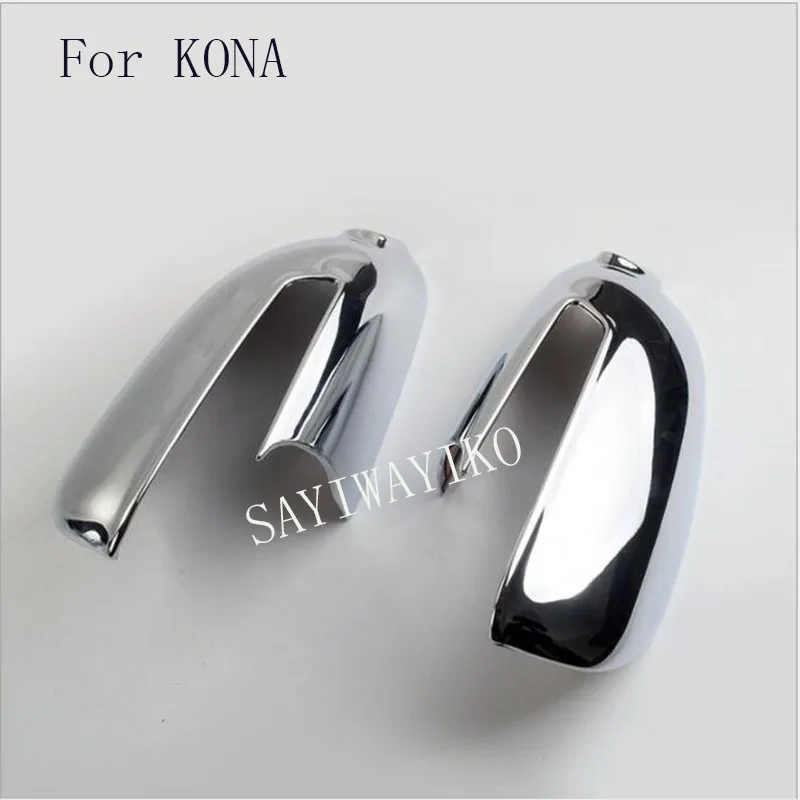 

free shipping car styling Rearview Mirror Mouldings Strips Cover Trim fit for Hyundai Kona sticker