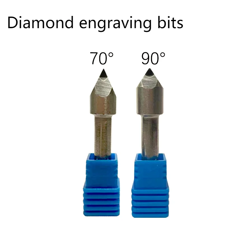 

Diamond Engraving Cutter Granite Engraver Stone Ceramic Tools Marble Relief cnc Bit 4 edge PCD Shank 6 mm Milling Carving Tool