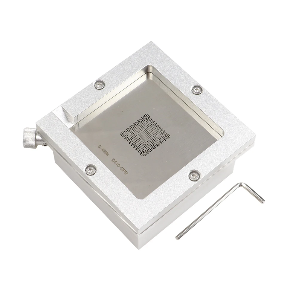 Aluminum alloy 90MM Silver BGA Reballing Station with Allen key For PCB Chip Soldering Rework Repair For PCB Chip Soldering Rewo