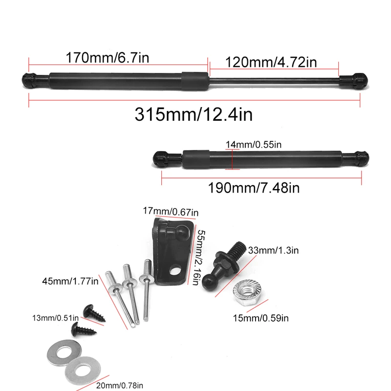 Support Rod Rear Barn Door Gas Strut Sets for Nissan Patrol GU Y61 Series 1 2 3 Small Barn Door Shock Absorber Hydraulic