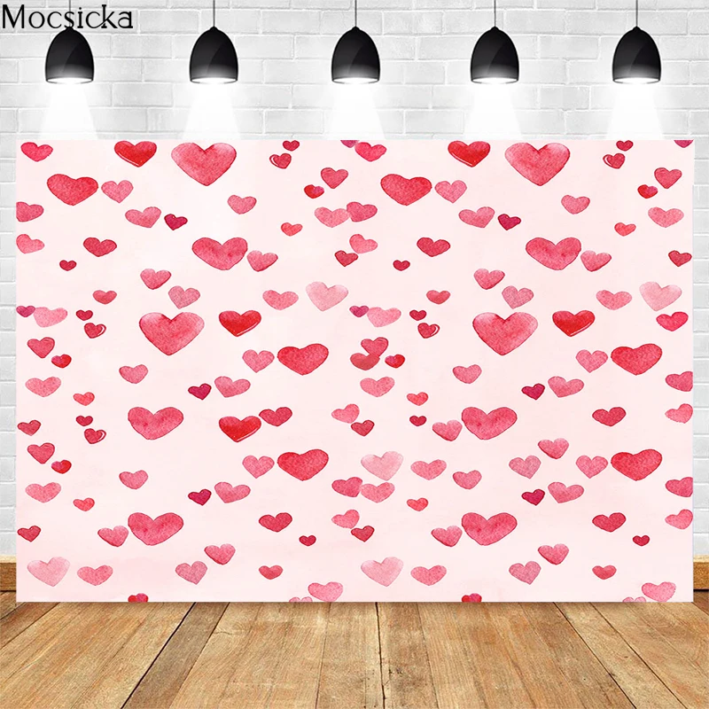 

Mocsicka Valentine's Day Theme Photography Background Countless Love Decoration Props Confession Wedding Photo Backdrop Studio