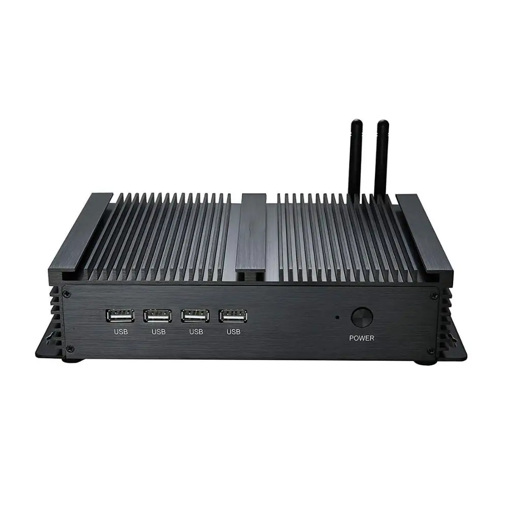 Fanless Industrial Mini PC Intel Core i5-3317U Celeron 1037U 4*RS232 COM Dual Lan XP Desktop Mini Computer 8GB DDR3L 128GB MSATA