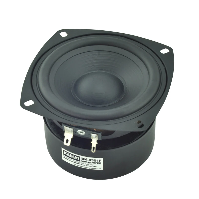 KYYSLB BK-4301F 70W 6Ohm 4 Inch HiFi Speaker Mid-bass Anti-magnetic Woofer Home Audio LoudSpeaker Driver unit