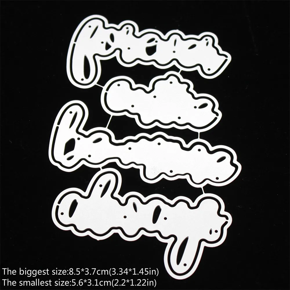 KSCRAFT Valentine Words Metal Cutting Dies Stencils for DIY Scrapbooking Decorative Embossing DIY Paper Cards