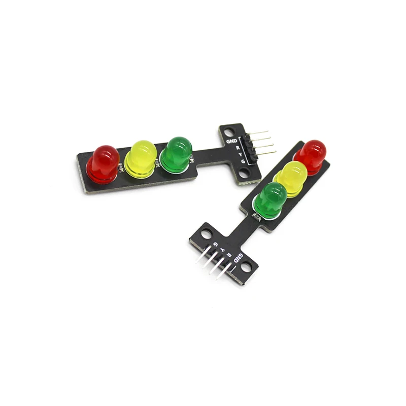 Mini 5V Traffic Light LED Display Module for Arduino Red Yellow Green 5mm LED RGB -Traffic Light for Traffic Light System Model