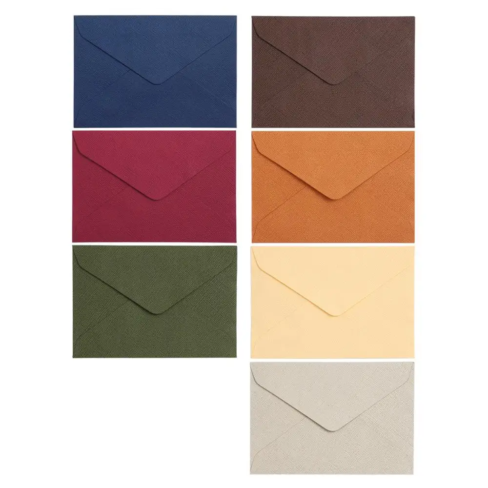 10pcs/set Retro Colored Blank Kraft Paper Envelopes Wedding Party Invitation Envelope Greeting Cards Gift Envelope