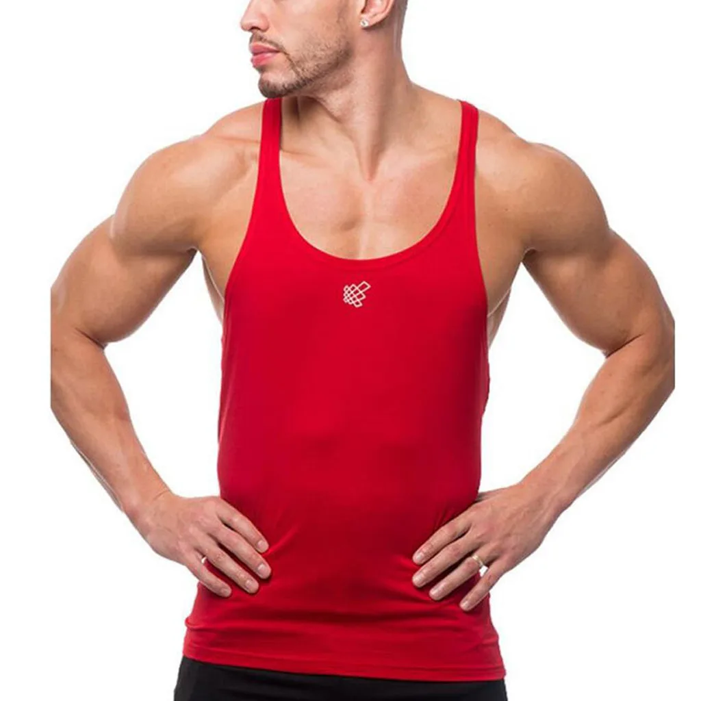 Summer Men Tops Black Sleeveless Tank Bodybuilding Sport Fitness Workout Vest Casual Undershirts Tanks Ropa Hombre Male Clothing