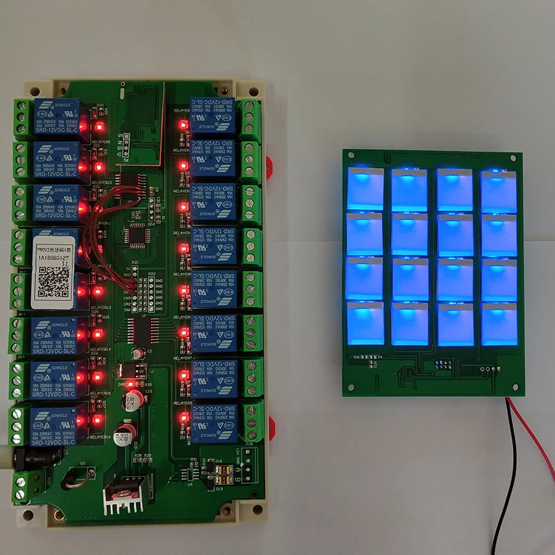 16 way touch relay board, wireless connection control,multi ways touch relay module