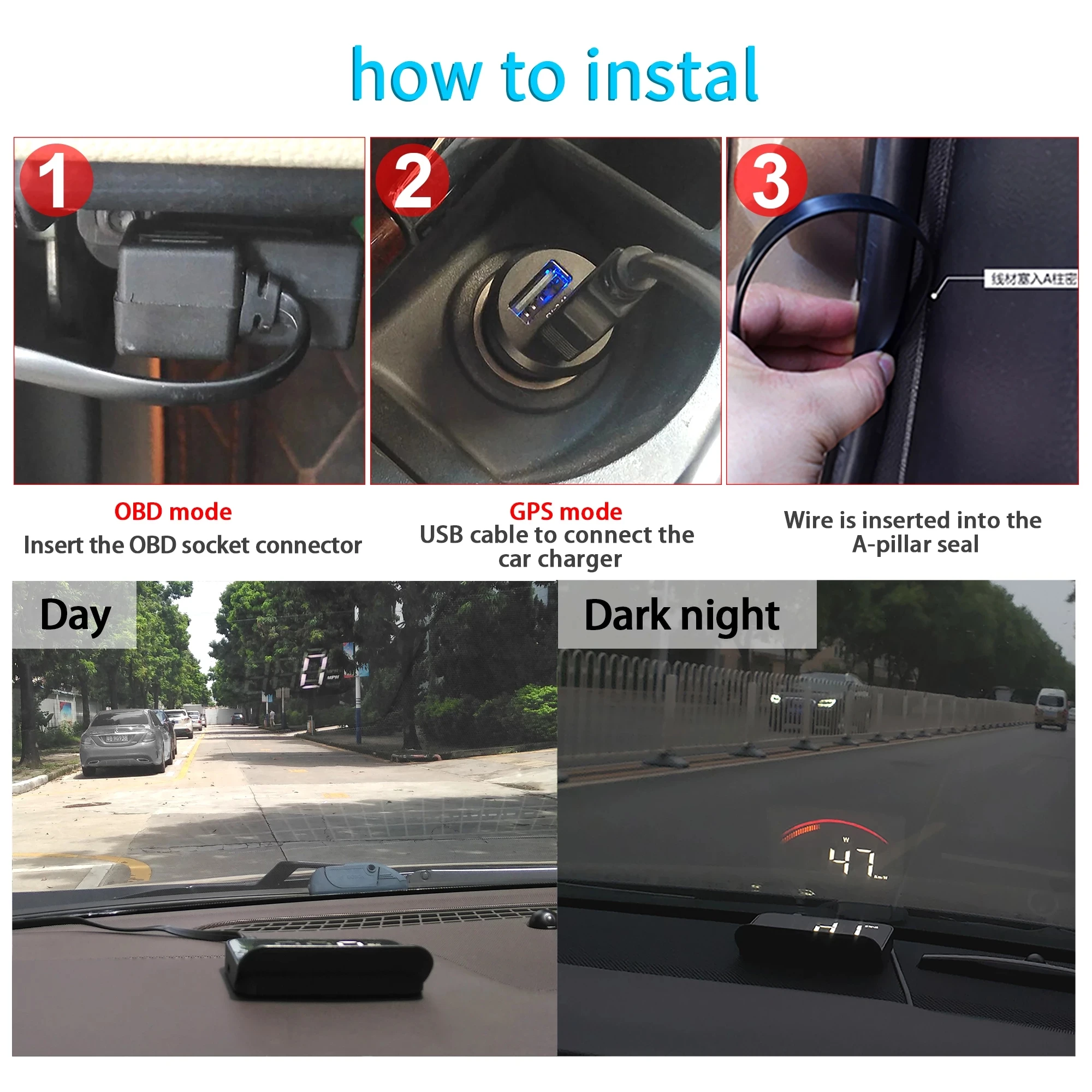 フロントガラススピードプロジェクター,セキュリティアラーム,水温過速,rpm電圧表示,m11 hud,obd2 GPSデュアルシステム,ヘッドアップディスプレイ
