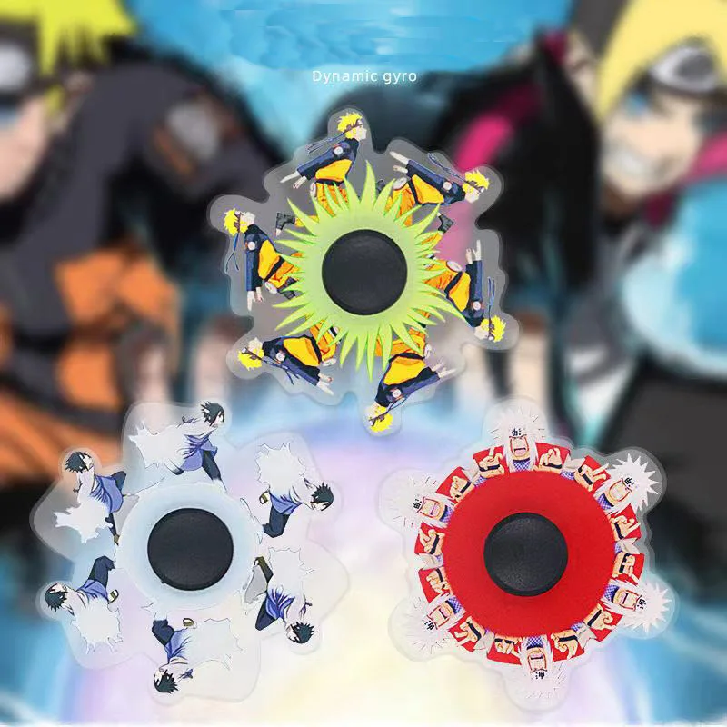 New Whirling Running Animation Fidget Spinner Cartoon Anime Running Dynamic Hand Spinner for Children Adult Stress Relief Toys