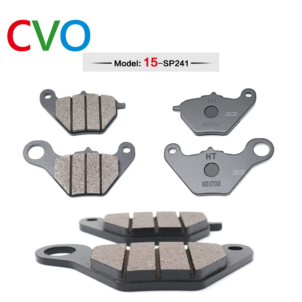 CVO Brake Pads Semi-metallic Resin Disc Motorcycle Electric Bike Motorcycle Bike Accessories Durable for All Models