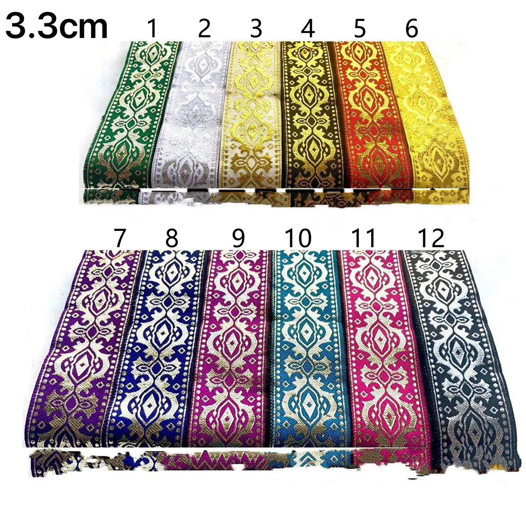 

3.3cm ethnic style folk style nation style jacquard ribbon,jacquard webbing,garment ribbon,shoes ribbon,bag ribbon,QC0406d