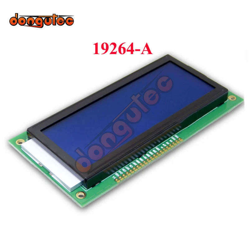 Module d'écran graphique LCD 4.37 pouces 20PIN 19264A, 3.3V 5V, bleu/blanc/jaune/vert, Interface parallèle rétroéclairée