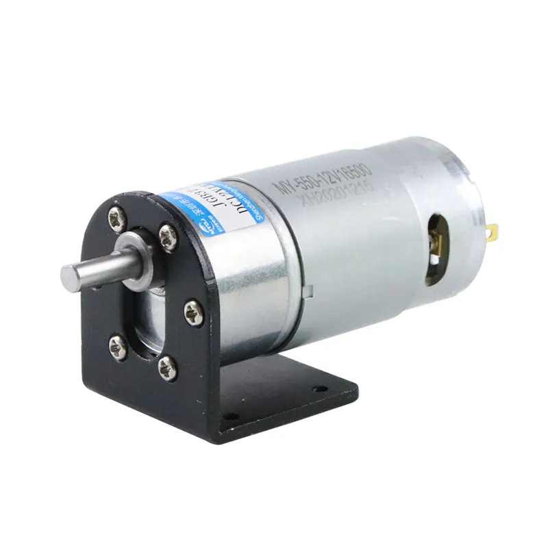 Low Speed High Torque DC Gear Motor 6V12V Small JGB37-550 Adjustable Speed Forward and Reverse Micro Motor DC Electric Motor