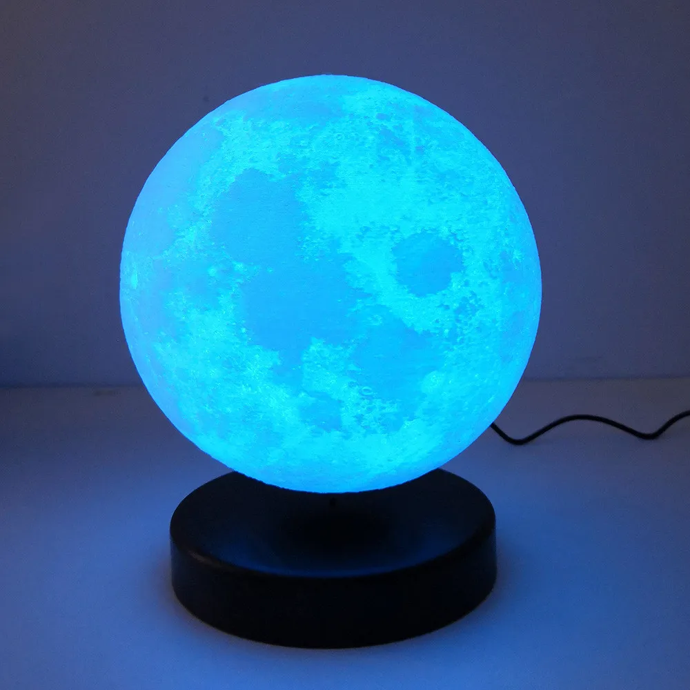 3D Magnetic Levitating Moon Lamp Night Light 15cm Rotating wireless Led  Moon Light Floating lamp novelty gifts home decorations