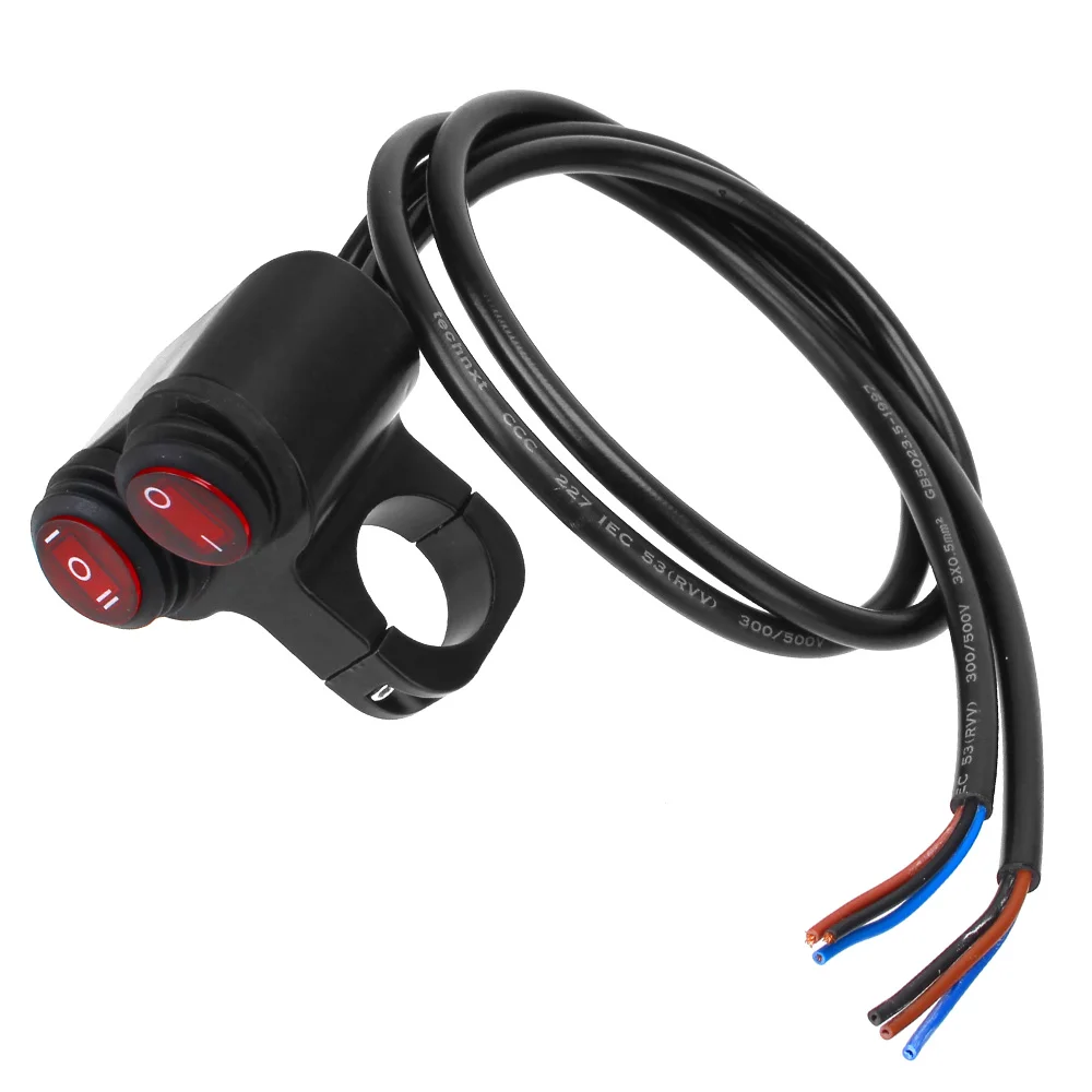 Motorcycle Handlebar Light Switch Headlight 12V Waterproof On/Off Switch