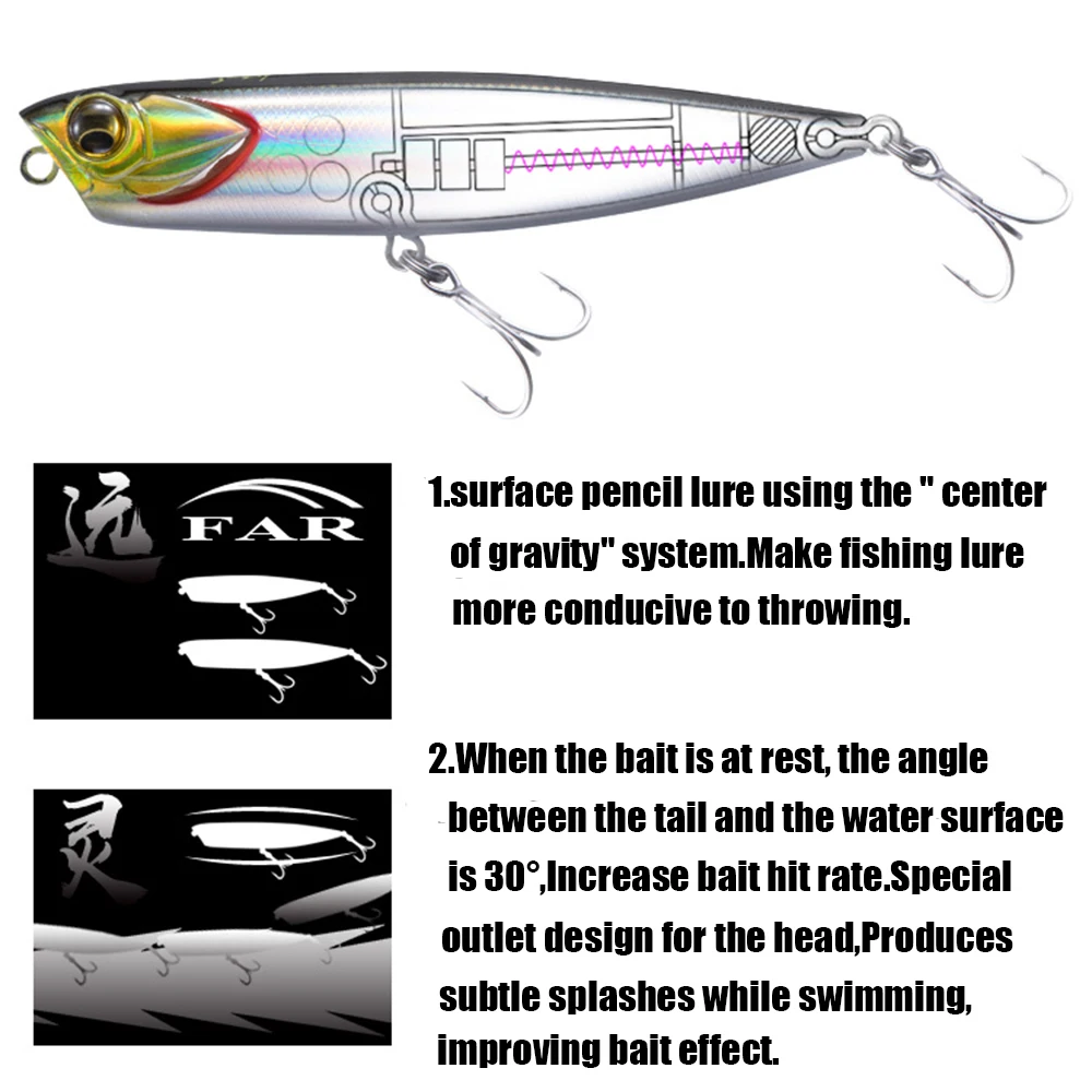 EWE leurre FEISHA 100F 85F 65F Floating Pencil lure Wobbler Articial bait fishing tackle for trout bass pike Swimbait  lures