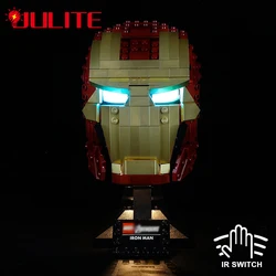 Led Light Kit For 76165 Iron Men Helmet Toys  DIY Toys Set (Not Included Building Blocks)