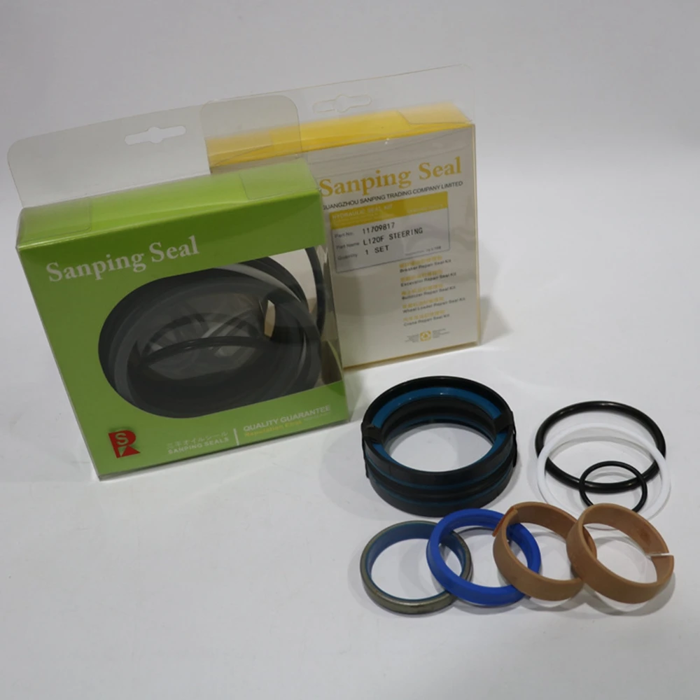 Construction machinery parts oil seal seals loader steering cylinder 11709817 L120F repair kit