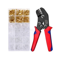 600Pcs 2.8mm 4.8mm 6.3mm Universal Spring Plug Wire Connector Crimped Crimping Hand tool Connection Terminals SN-48B
