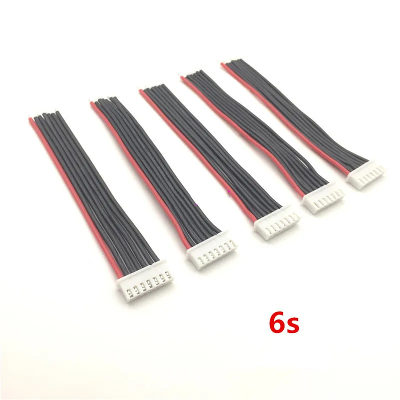 5 stücke 2s 3s 4s 5s 6s RC LiPo Akku Balance Ladegerät Stecker Kabel 100mm 22AWG Silikon Draht JST-XH Balancer Stecker – Detail 6