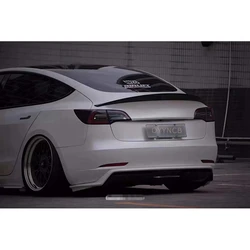 2017-2020 A style spoiler suitable for Tesla Model 3 high quality real carbon fiber rear spoiler trunk lid auto parts