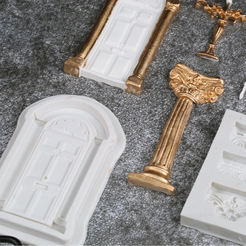 Doors Windows & Lighting Mould Silicone Mold Fondant Cake Decorating Tool Gumpaste Sugarcraft Chocolate Forms Bakeware