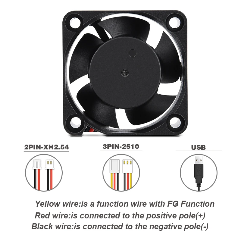 2 Pieces Ball 40mm Cooling Fan 40x40x20mm Cooler 24V 12V 5V 4020 Computer Case Cooling Fan 2PIN 3PIN Heatsink Fan 3D Printer Fan