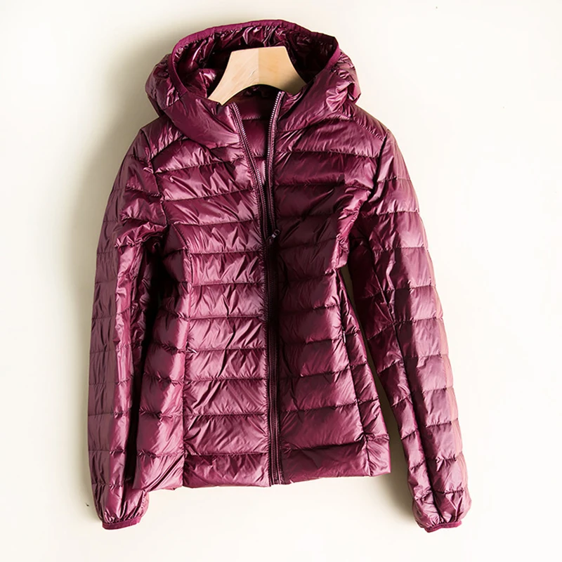 Sedutmo Winter Eend Donsjack Vrouwen Ultra Light Slanke Jas Herfst Korte Dunne Casual Hooded Puffer Jas ED1136