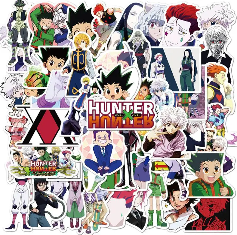 10/30/50/100pcs   Full-time Hunter Anime Graffiti Waterproof Skateboard Travel  Classic Stickers Suitcase Pencil  Cases   Phone