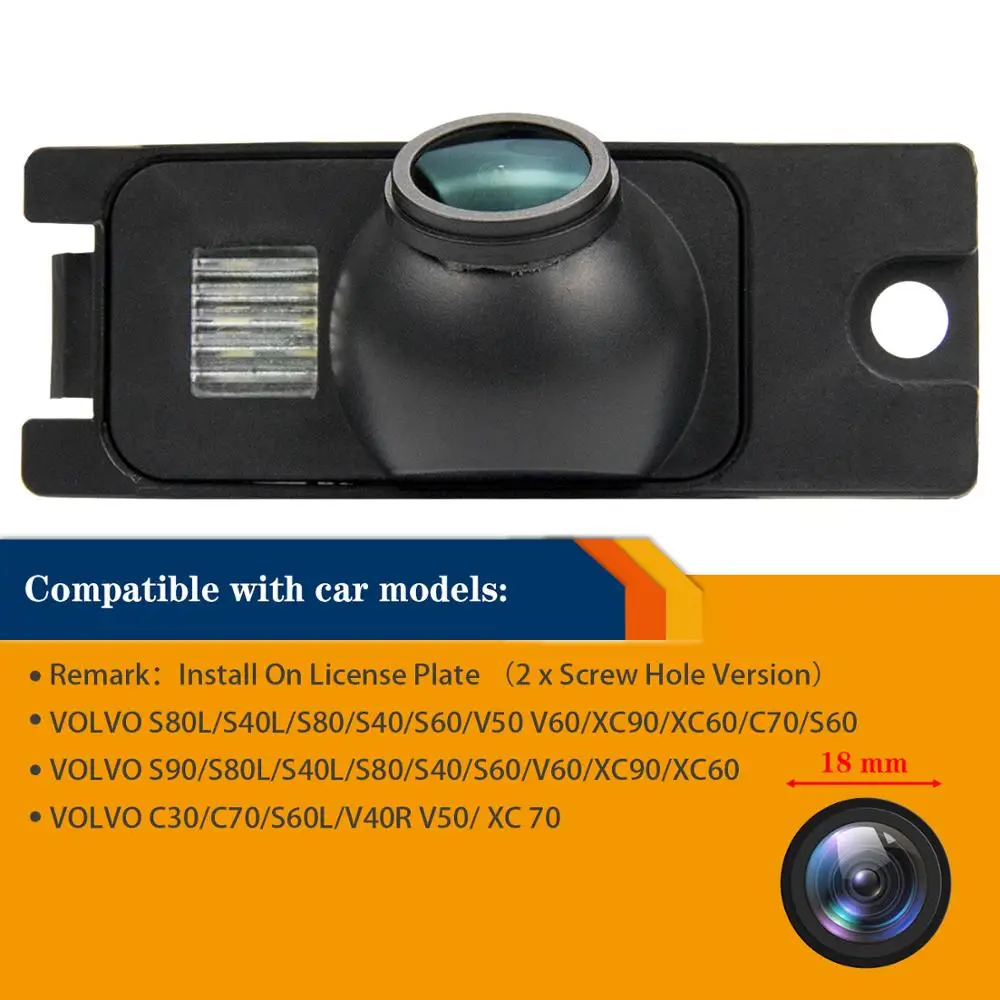 HD Rear View Camera for VOLVO SL40 SL80 XC60 XC90 S40 S80 C70 V40 V50 v60 S60L C30 S40 ,Backup Reverse Night Vision Camera