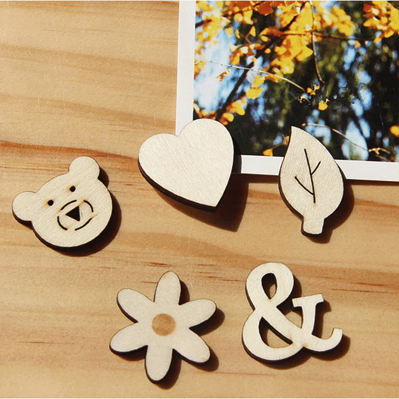 Unfinished wooden diy crafts pasting english alphabet numbers decoration family party doodle handmade art diy craft accessories