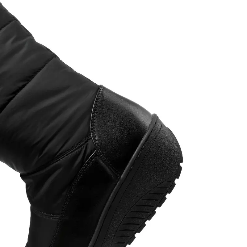 Comfortable Women Thick Boots Winter 2024 Snow Over The Knee Boots Platform Wedge Shoes Fleecy Plush Warm Snowboots Zapatos