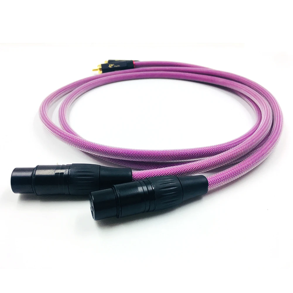 Thouliess Pair HIFI-BR-109 2RCA Male to 2XLR Female Cable XLR Balanced Reference Interconnect Audio Cable with XLO HTP1 Cable