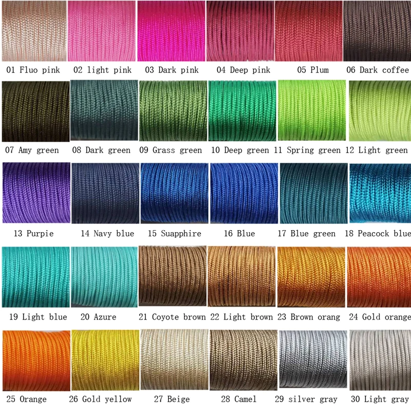 Dia 2mm 5M 10M 20M 30M eine Cores Paracord für Überleben Fallschirm-schnur Lanyard Camping klettern Camping Seil Wandern DIY Armband