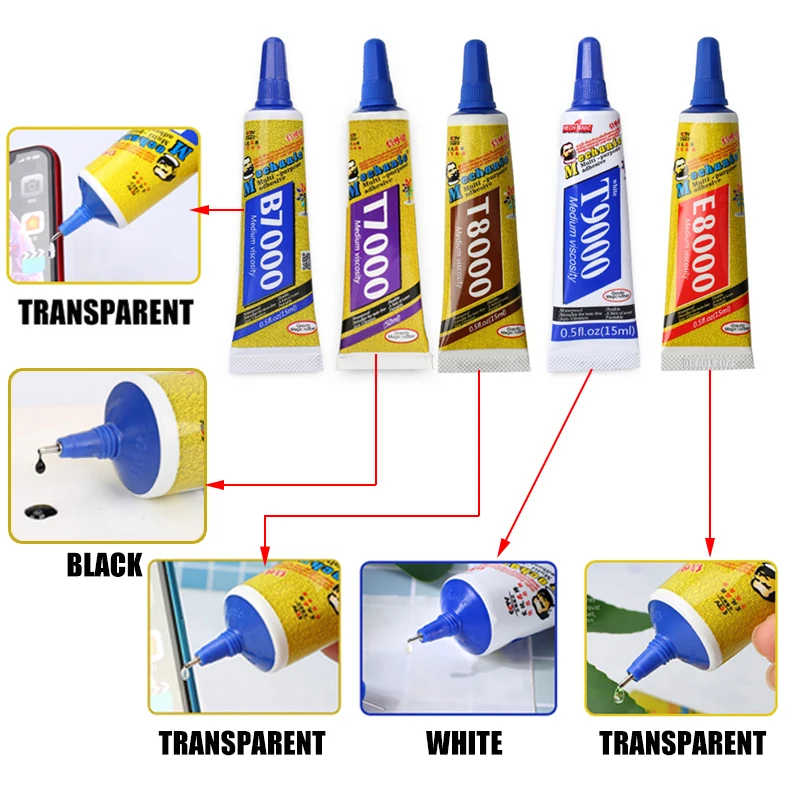 MECHANIC T7000/T8000/T9000/E8000/B7000 Epoxy Resin Liquid Adhesive Glue Environmental Protection 15ml/50ml/110ml Universal Glue